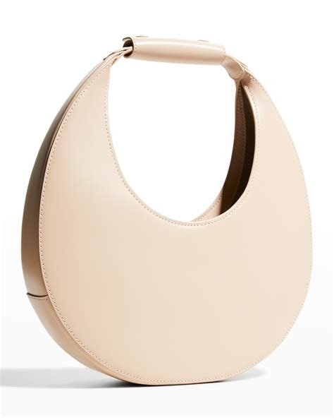 staud moon leather hobo bag